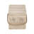 Outdoor Wood Grain Square MGO Side Table With Simulated Braided Cord – Indoor Retro End Table For Home & Patio Decor