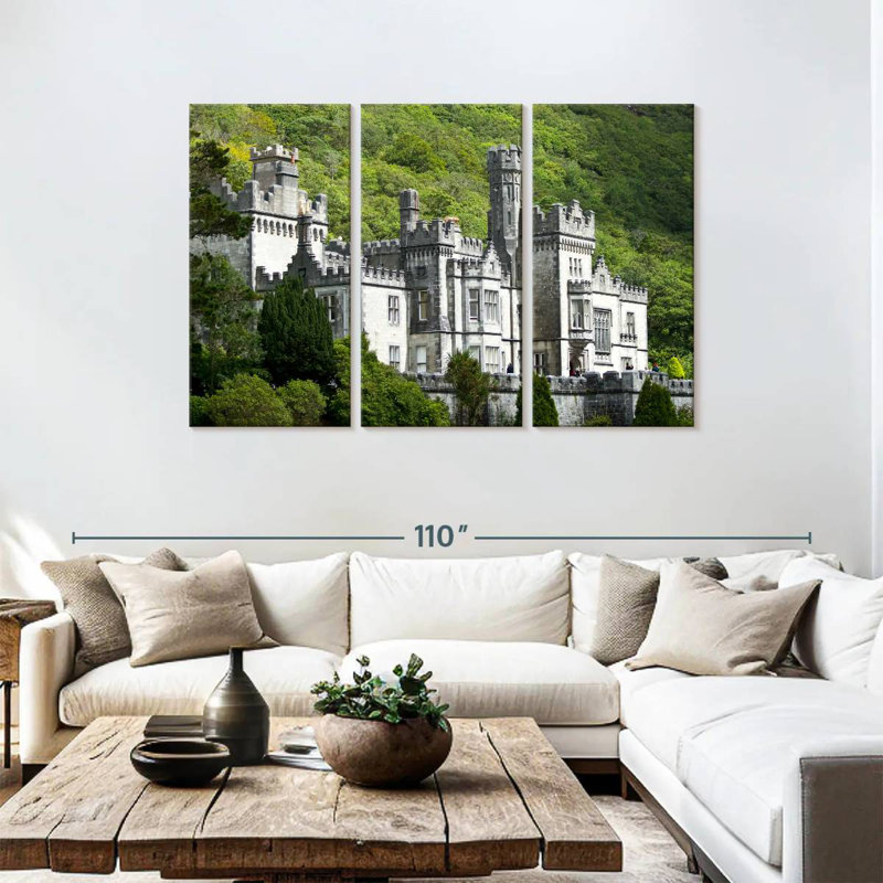 Historic Kylemore Abbey, 48" H x 74" W