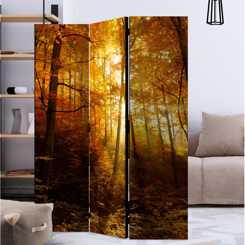 Loris 172cm H Folding Room Divider, 3