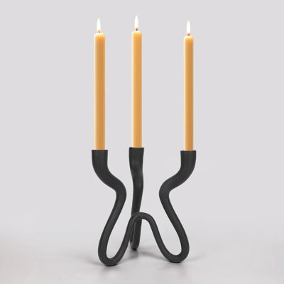 Triple Cast Iron Candle Holder