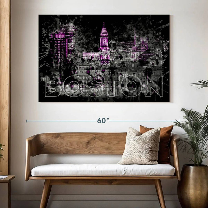 Ravi Boston Skyline Pop, H 34 po x l 51 po