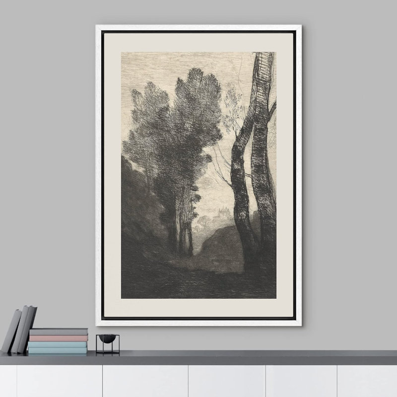 Impression sur toile, "Rustic Countryside", H 16 po x l 24 po x P 1,5 po, Blanc