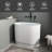 39'' X 23'' Freestanding Soaking Solid Surface Bathtub For Small Space-110687088