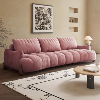 French-style Minimalist Three-person Sofa