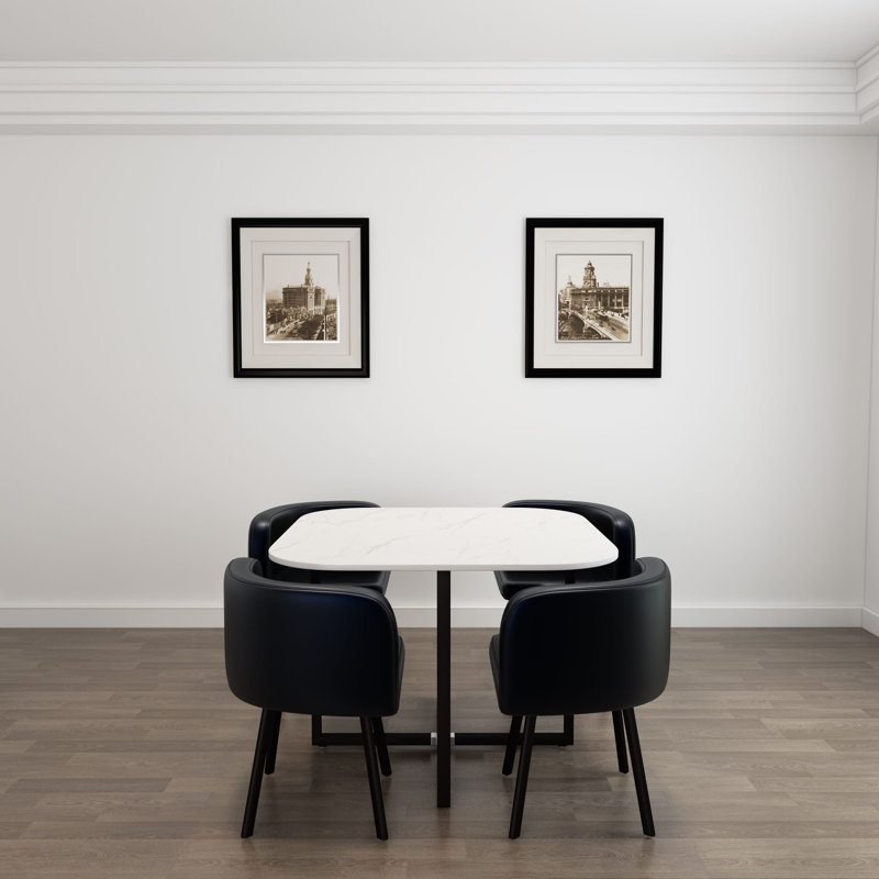 Stalcup 4-Person Trestle Dining Set | Stylish & Durable