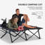 Lit de camp double pour deux personnes-87904635