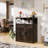 Abriah 31.4" Wide Sideboard Buffet Cabinet-877979415