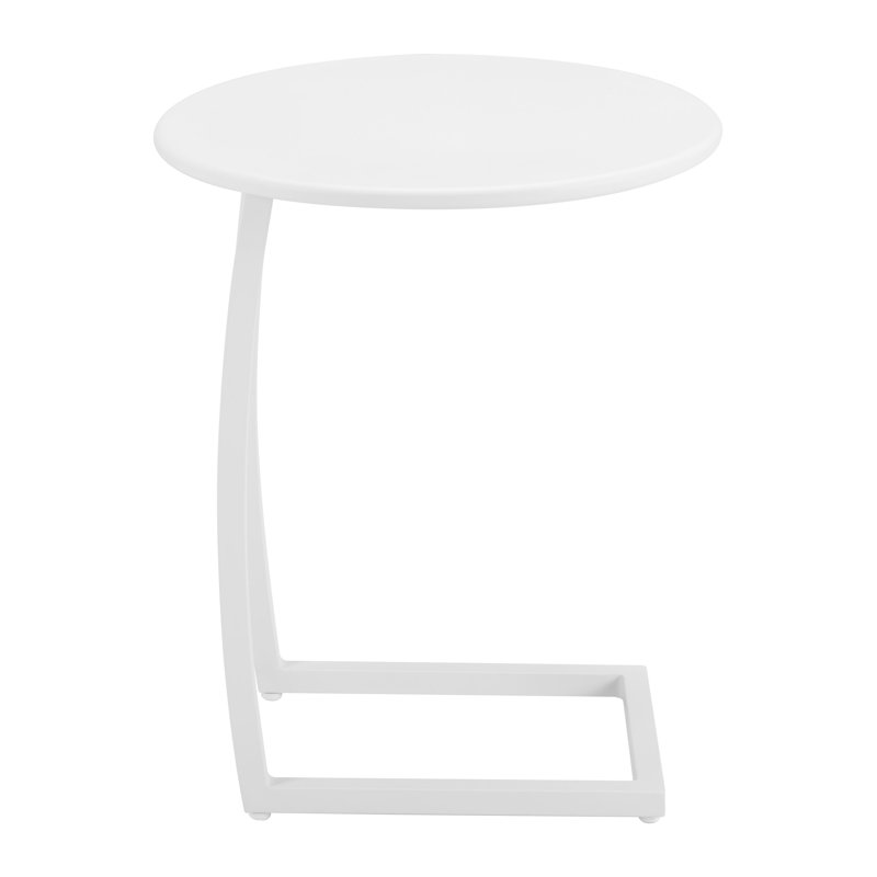 Noga End Table White, White