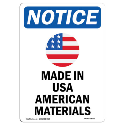 Made in USA American Sign with Symbol