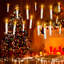 Ensemble de 12 bougies flottantes DEL avec télécommande baguette magique, lumière vacillante, guirlandes lumineuses à suspendre pour l'Halloween-2054571026