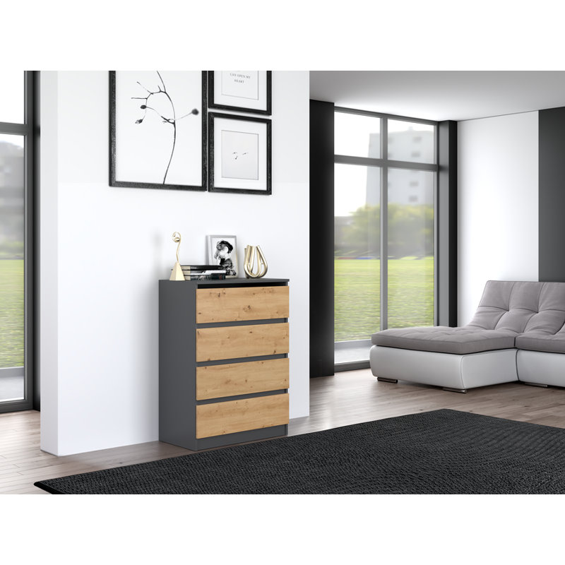Temescal 70cm W 4 - Drawer Chest of Drawers