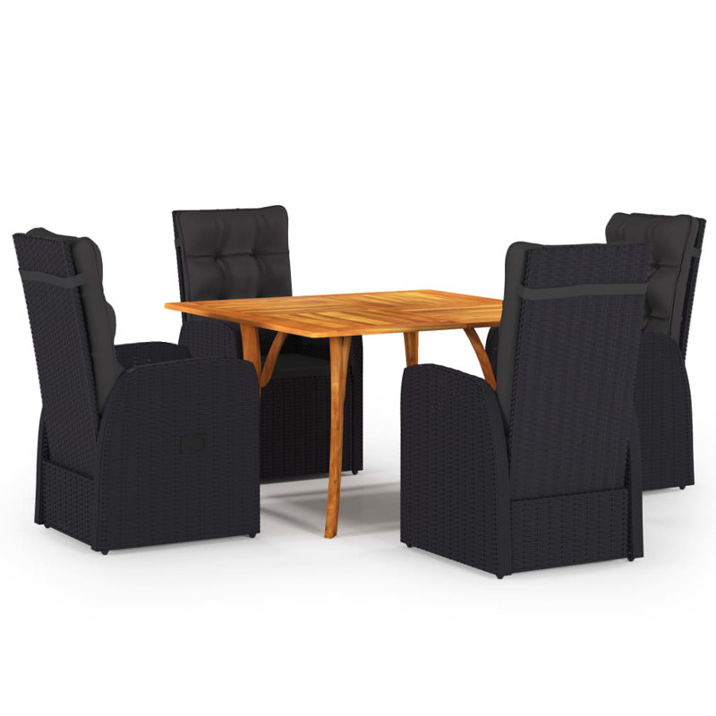 Solid Wood Patio Dining Set Table,