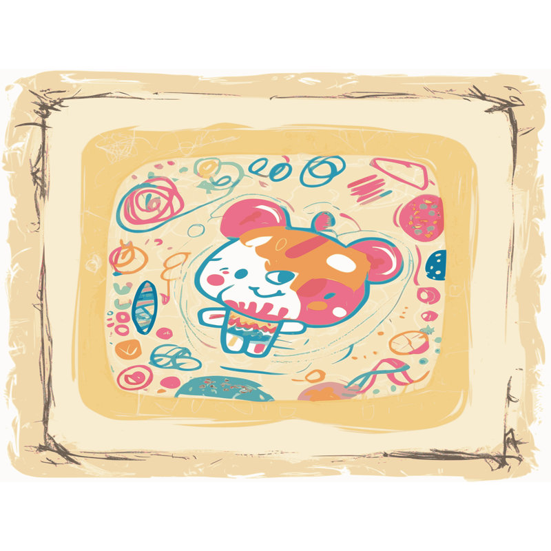 Tapis mignon pour enfants, Rectangle 6 pi x 9 pi