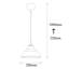 Marcella 1 - Light Black Dome Pendant