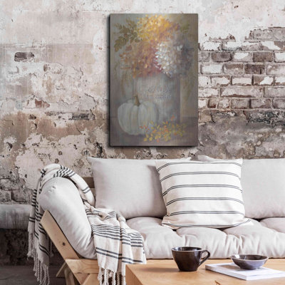 «Gather & Be Thankful» par Pam Britton, art mural en métal, 16 po x 24 po