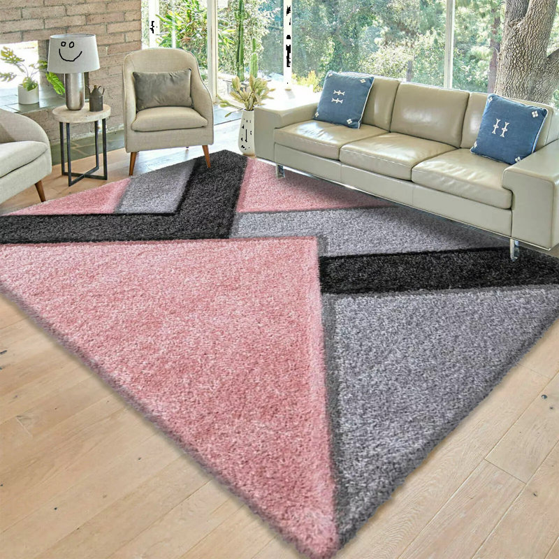Solid Colour Shag Area Rug, Rectangle 200 x 290cm