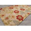 Tapis unique en laine noué à la main beige / lime / brun clair de 5 pi 6 po x 8 pi 6 po Ricketts