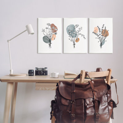 Ensemble de 3 plaques murales neutres de style bohémien par JJ Design House LLC