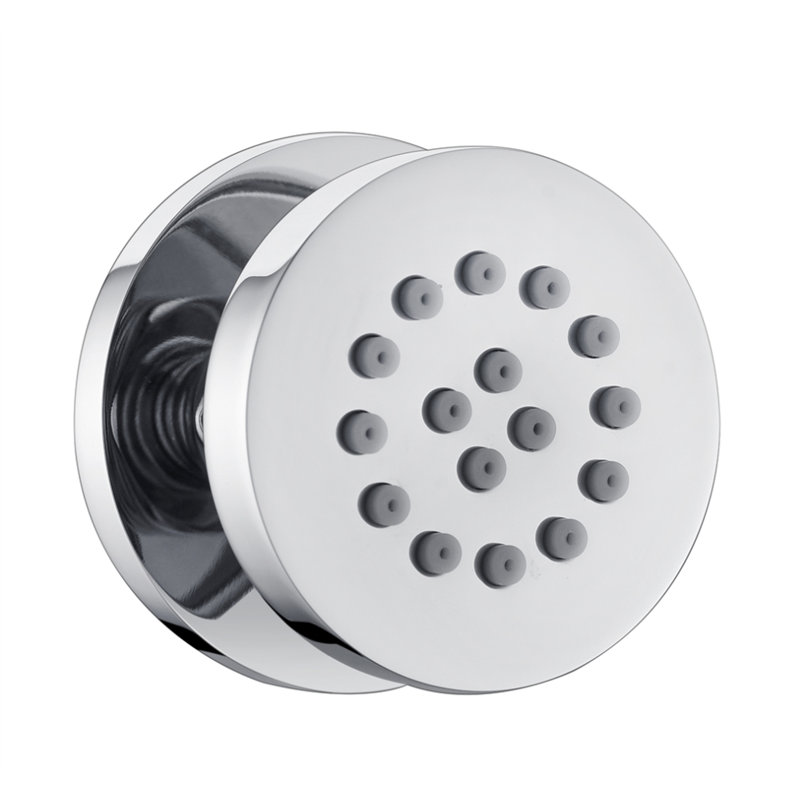 Système de douche à pression équilibrée avec valve brute Aqua Rondo, Chrome