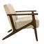 Chaise transitionnelle brun, revêtement en velours, chaise d'appoint moderne en bois massif brun, finition noyer foncé-971497301