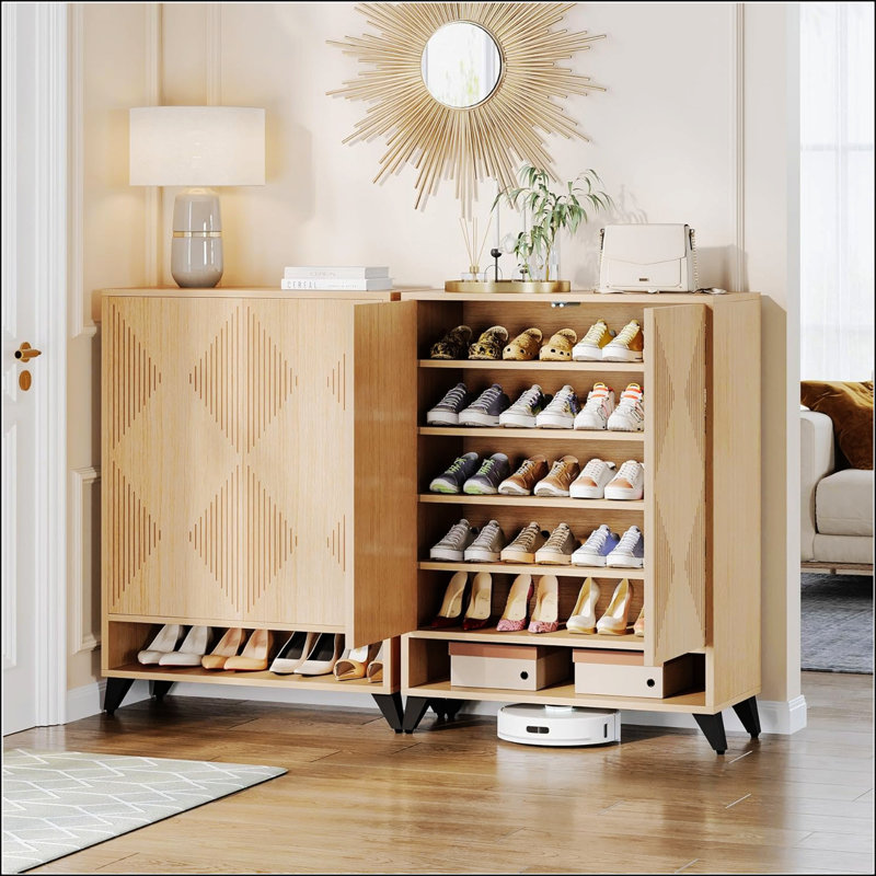 Ensemble de 2 buffets avec tablettes réglables pour les salons et les salles à manger organisés