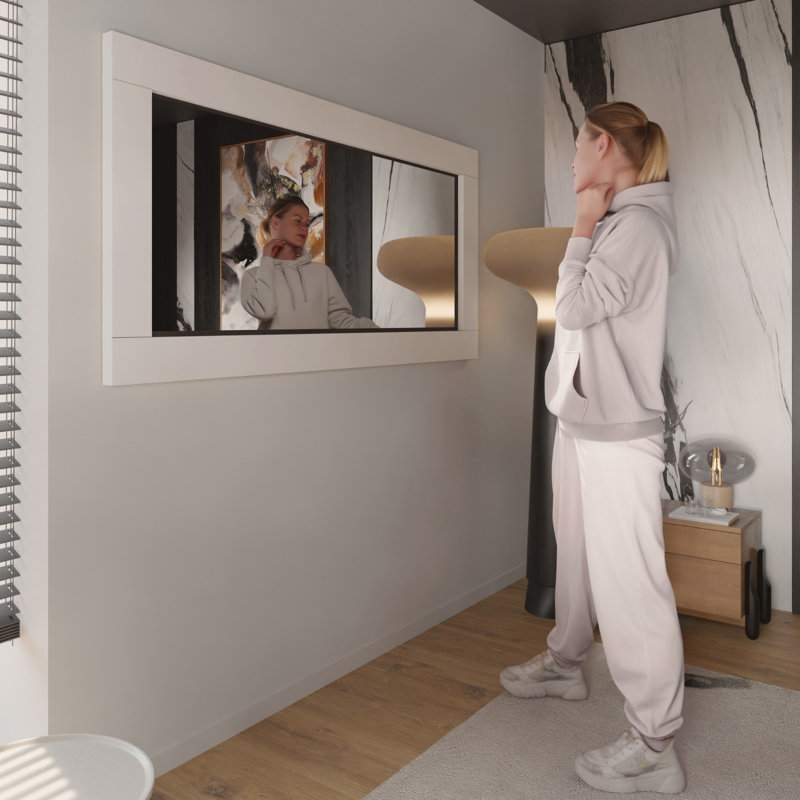 Particle Board Mirror, MIRROR_VENO_cashmere
