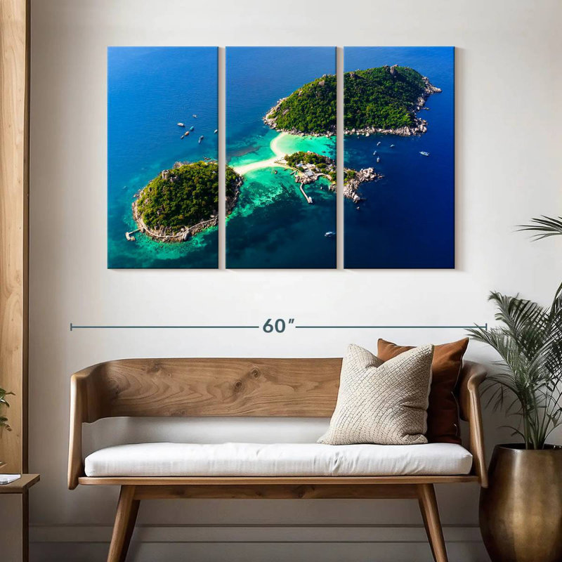 Scenic Koh Nang Yuan, 32" H x 50" W