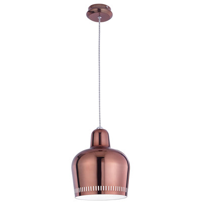 Valore 1 - Light Shining Gold Dome Pendant