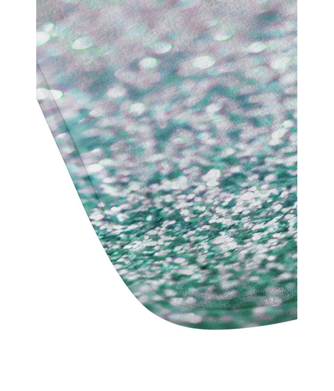 Tapis pour salle de bain snowfall, Brume bleu