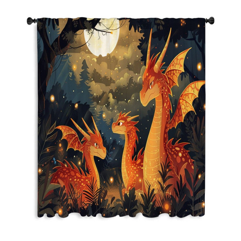 Le rideau occultant en polyester Melane filtre beaucoup de rideaux de lumière, L 50 po x L 96 po