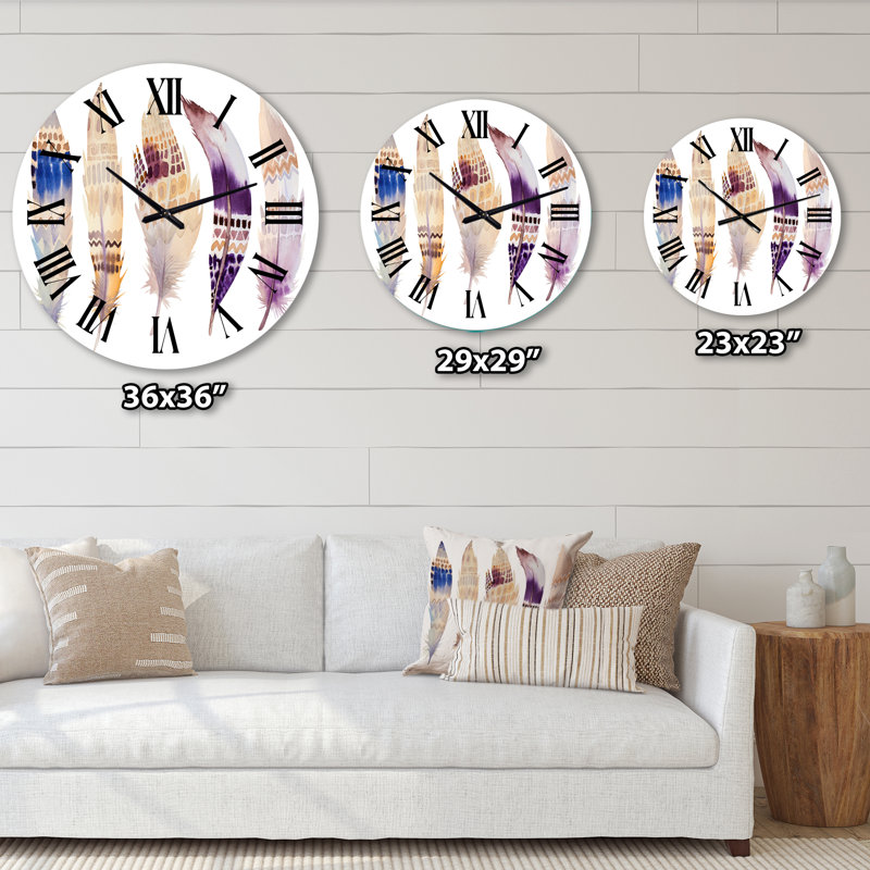 Horloge murale bohème et éclectique, Grand