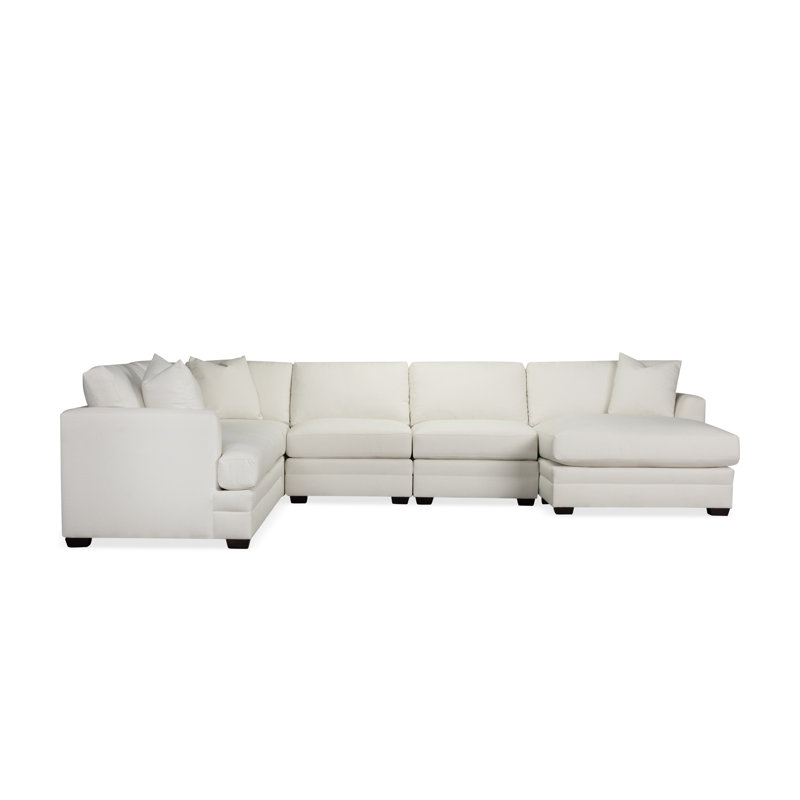 Canapé modulaire 5 pièces Edan, Beige Macarena, Orienté à droite