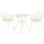 Rimini Patio Dining Set with Round Metal Table & Armchairs
