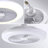 Mini Size 11 Inch Enclosed Socket E26 Ceiling Fan Light 3 Speeds 3 Light Color Dimming And Timing For Small Room Kitchen