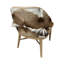 Natural Springbok Hide And Leather Chair