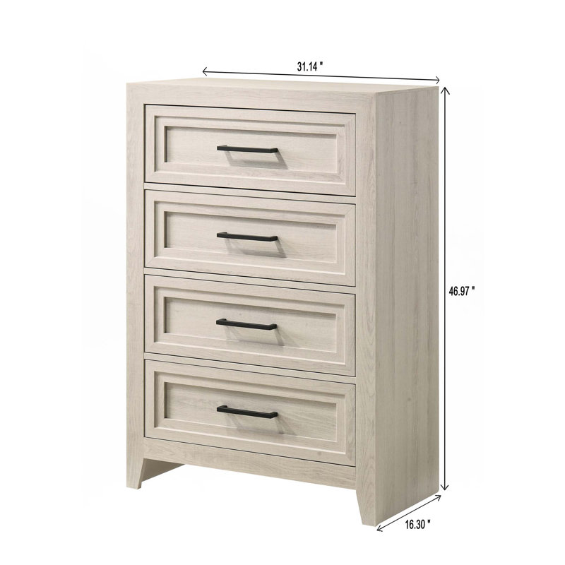 Commode contemporaine à 4 tiroirs 1pc