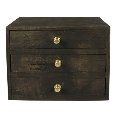 Commode de rangement 3 tiroirs Moiz