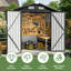 6 Ft. W X 4 Ft. D Metal Apex Outdoor Garden Shed With Door Lock