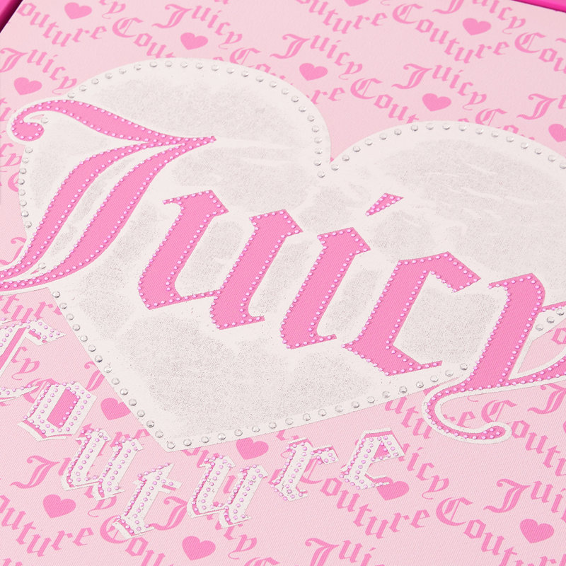 Tableau en boîte d'ombre Juicy Couture, 16" x 20", Coeurs gothiques roses