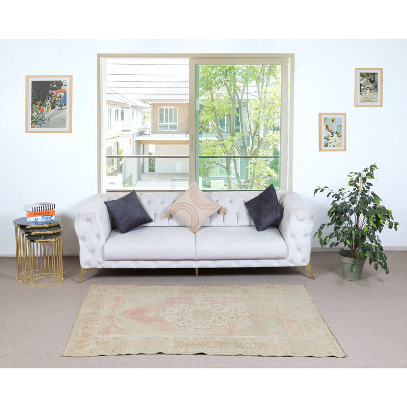 Tapis oriental vintage turc. Tapis unique fait à la main. 100% laine
