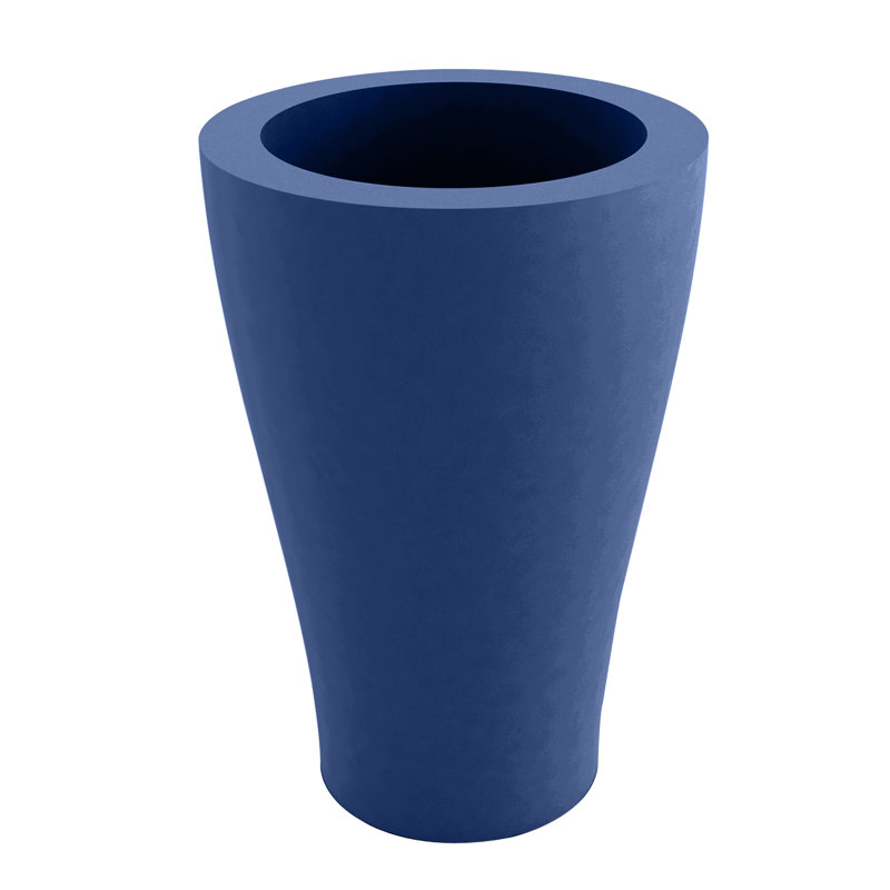 Pot de fleurs en résine Nano, H 14,25 po x l 7 po x P 7 po, Bleu