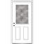Porte d'entrée pré-montée en fibre de verre 1/2 panneau 2 panneaux Grace Grace-1394257307-1394257301-1394257299