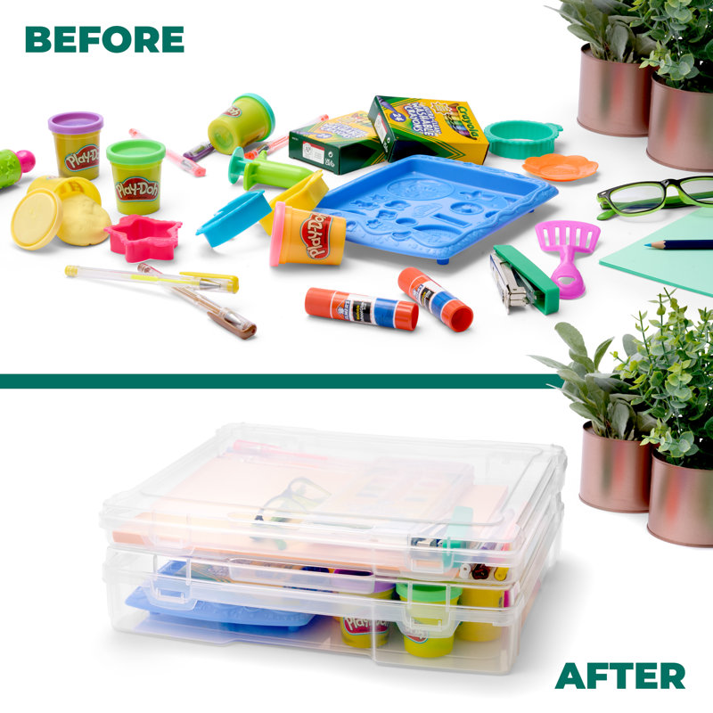  Clear Slim Stackable Project Case 6 Pack