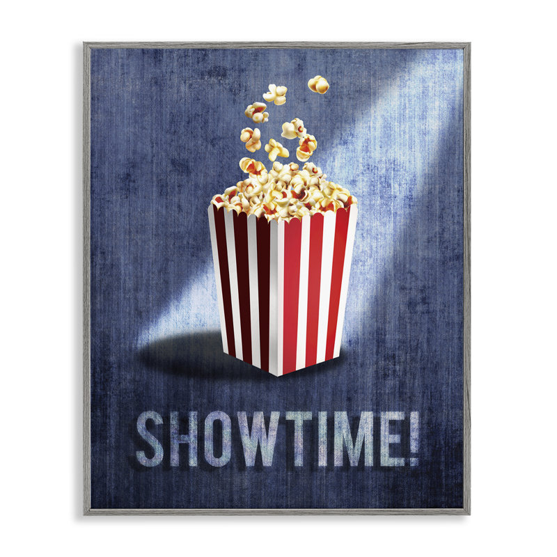«Showtime Movie Night Popcorn Giclee Art», conception par Susan Arnot, H 14 po x l 11 po, Estampe numérique Farmhouse