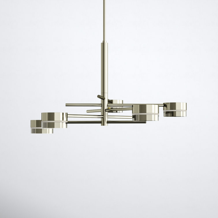 Hazel 5 Light Metal Dimmable LED Sputnik Chandelier