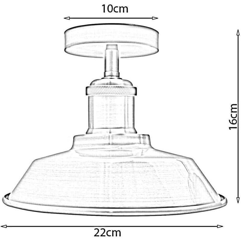 Semi Flush Mount, Green Brass