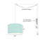 Luminaire suspendu tambour 2 lumières Premal-977339713