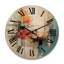 Horloge murale en bois massif Mulgrave-1149335427