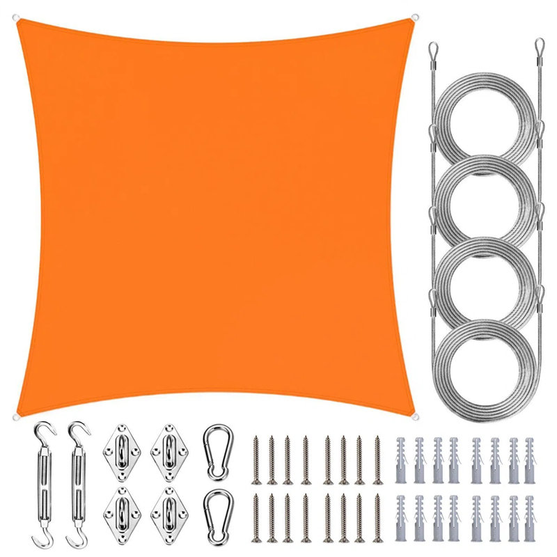 Voile d'ombrage imperméable Royal Shade, L 12 pi x P 7 pi, Orange