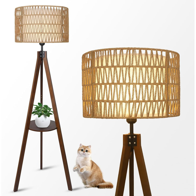 Lampe trépied Boho